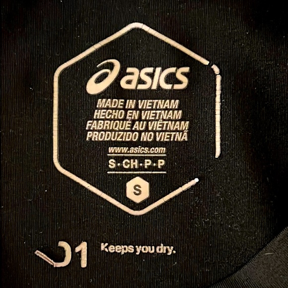 💥TOPS SALE💥 ASICS BASE LAYER SHIRT IN BLACK - Picture 5 of 6